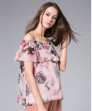 Flowers Printed silk georgette top